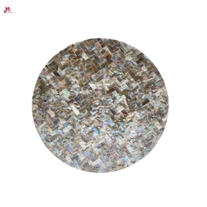 Tabourets en nacre écologiques naturels, vente en gros, meubles de siège en incrustation de coquillages faits à la main pour la décoration intérieure de luxe - Product Image 4