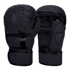 Gants MMA demi-doigt de haute qualité en vente chaude avec logo personnalisé Meilleur prix Équipement de boxe et protection en gros - Product Image 1