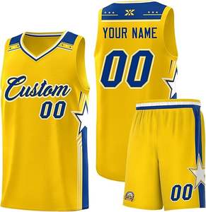 Custom Breathable Basketball Uniform Personalized Printed Team and Number Top Set and <b>Shorts</b> for <b>Men</b> 100% Polyester - Product Image 2