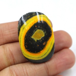 Pierre précieuse de jaspe bourdon naturel, cabochon, jaspe jaune, pierre lisse, fournisseur en gros pour bijoux - Product Image 1