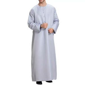 Thobe / Thawb Nouvelle Mode Qatari Dubaï Décontracté Respirant Polyester Longueur au Sol Manches Longues - Product Image 2