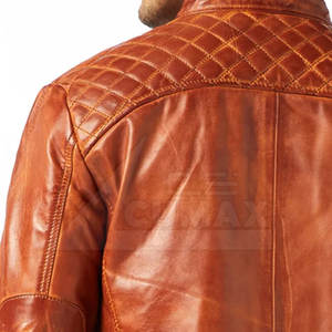 Chaqueta de cuero cálida de invierno transpirable para hombre, chaqueta de cuero informal para hombre a precio razonable - Product Image 4