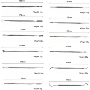 Kit de tallados de cera de calidad superior, herramientas de modelado de cera de doble extremo, Kit de tallado de acero y Metal Dental - Product Image 3