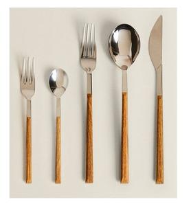 Vintage design dinnerware cutlery set <b>prime</b> quality wooden handle cutlery stainless steel flatware set for kitchen accessories - Product Image 6