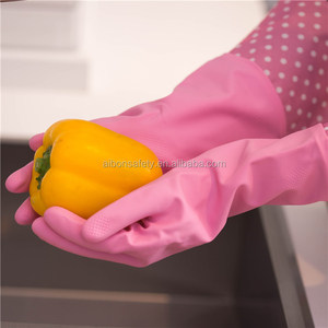 Guantes Largos de Látex de Algodón <span class=keywords><strong>AIBON</strong></span> Negros, Gruesos, para Máquinas, para Limpieza Industrial - Product Image 4