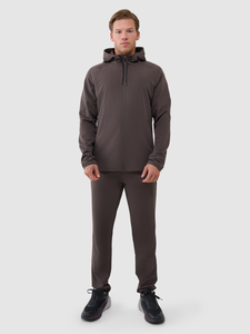 Men Full <b>Zip</b> Up <b>Hoodie</b> Casual Long Sleeve Slim Fit Lightweight <b>Hoodie</b> with Drawstring and Pocket <b>Hoodie</b> In <b>Brown</b> Color - Product Image 6