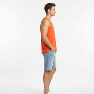 Men gym tank top OEM factory wholesale supplier custom made sleeveless workout <b>vest</b> fashion fitness training casual wear sporty - Product Image 3