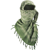 Shemagh syal taktis katun Keffiyeh, syal kepala untuk pria, selendang Bandana gaya Arab untuk dewasa, atasan baju