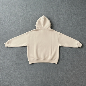 Por encargo 100% algodón de gran tamaño Drop Shoulder Streetwear sudaderas con capucha de las mujeres logotipo impreso personalizado Color sólido Hip Hop Hoody - Product Image 2