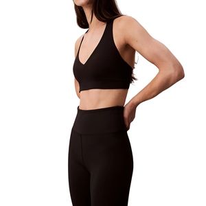Sujetador Deportivo para Mujer Talla Grande con Escote Profundo en V y Espalda Cruzada, Tirantes Ajustables, Soporte Medio, para Gimnasio, Correr, Yoga, Antigolpes - Product Image 4