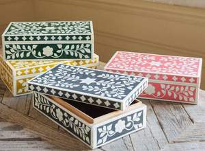 Caja de Joyería de Hueso de Alta Calidad, Caja Decorativa y de Joyería de Hueso Personalizada para Regalo - Product Image 2