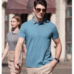 Camisetas Polo para hombre precio fábrica al por mayor alta calidad 100% algodón diseño personalizado estampado suave transpirable corto bordado - Product Image 3
