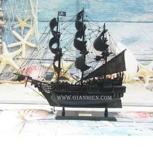 Barco de madera pirata de diseño personalizado del fabricante Gia Nhien, decoración del hogar de alta calidad, técnica pintada de Bajo MOQ - Product Image 1