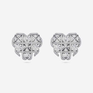 Boucles d'oreilles tendance religieuses 192876 à motif géométrique, coupe princesse, en alliage de zinc, acier inoxydable et laiton, pour cadeau de fête - Product Image 6