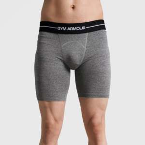 GA Bóxers de Compresión Slim Fit de Talle Medio con Logotipo Tejido, Tejido de Punto, Algodón, Spandex, Nylon, Tallas Desechables XL 3XL (Gris) - Product Image 1