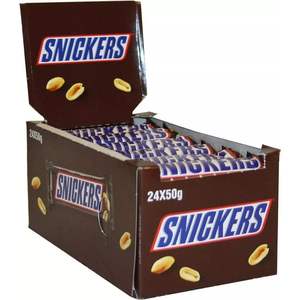 Snickers Miniatura, Barras de Chocolate Sólido Dulce con Frutas y Nueces, Caja de 10.59 oz - Product Image 4