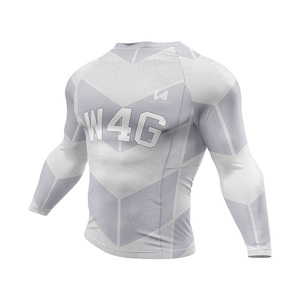 Maillot de sport de compression pour homme Wear 4 Games, impression par transfert thermique personnalisée, extensible dans les quatre sens, séchage rapide, 100% polyester, manches longues - Product Image 2