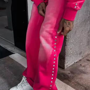 OEM Service Vente en gros Design personnalisé Rhinestone Trousers Nouvelle arrivée Private Label Rhinestone Trousers For Adult Mens Pants - Product Image 4