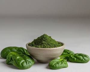 Polvo de espinaca orgánica pura 100%, extracto de hierba seca en aerosol Soluble en agua, polvo vegetal cultivado salvaje para una mejor salud - Product Image 2