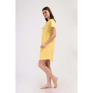 Túnica informal de manga corta con cuello redondo y bolsillo ovalado para mujer - Product Image 2