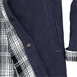 แจ็กเก็ตผ้าฝ้ายวินเทจสำหรับผู้ชายแจ็คเก็ตผ้าฝ้าย100% น้ำหนักมาก - Product Image 4