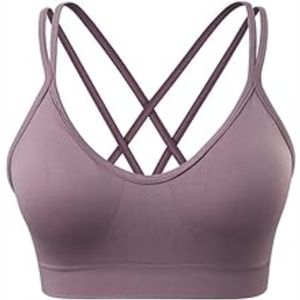 Suministro de fábrica Sujetador deportivo ligero y cómodo para mujer Diseño personalizado Sujetador de compresión de Yoga de talla grande Posición del logotipo frontal - Product Image 5