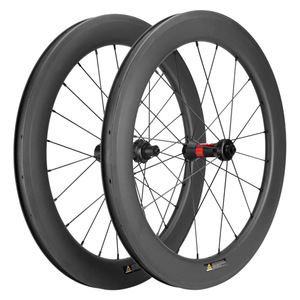 4 + 2 roulements étanches frein à disque à verrouillage central 12mm <span class=keywords><strong>axe</strong></span> de moyeu <span class=keywords><strong>traversant</strong></span> 60mm paire de roues carbone pour vélo de <span class=keywords><strong>route</strong></span> - Product Image 1