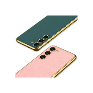 Funda Protectora de Lujo MYST Fusion para Samsung Galaxy S23 Plus, con Aspecto de Cuero Electrochapado, Antihuellas, Estilo Ins A34 A24 - Product Image 3