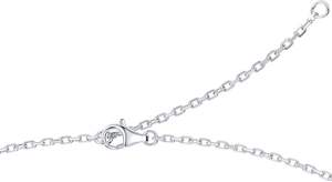 925 Plata Moissanite 3D Filigrana Cinta Flor Colgante Collar - Product Image 3