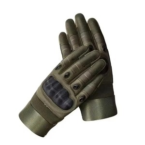 Algodón profesional de alta calidad Real suave dedo completo corto polar forrado guantes de bicicleta guantes tácticos de cuero Pakistán para adultos - Product Image 3