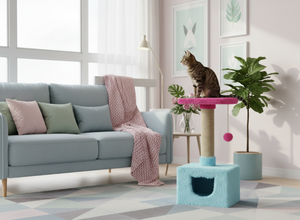 Griffoir pour chats Amistar Berry Cloud de haute qualité, adapté aux chats et chatons de toutes races et tailles. - Product Image 5