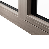 Ventana Abatible de Aluminio y Madera con Acabado Sin Juntas Huasin, Triple Acristalamiento, Apertura Exterior, Moderna, Residencial, Gran Venta