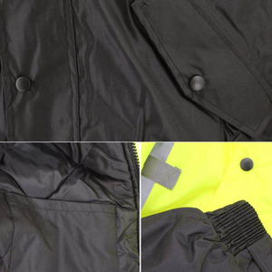 Vêtements de travail de haute qualité pour hommes à capuche haute visibilité réfléchissant sécurité travail Construction vestes pour hommes - Product Image 4