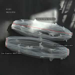 Bridella MM32-I, Manga de Hombro Ligera y Elegante de Malla Color Marfil para Boda - Product Image 3