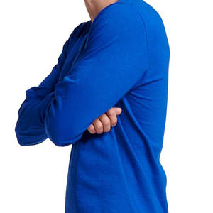 เสื้อกันหนาวคอวีแขนยาวสำหรับผู้ชายผ้าโพลีเอสเตอร์/ ผ้าฝ้ายแห้งเร็วสีปรับแต่งได้ตามต้องการ - Product Image 5