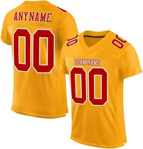 Camisetas de Fútbol Americano OEM 2026, Fabricante Personalizado, Suministro de Secado Rápido, Transpirable, 100% Poliéster, Impresión por Transferencia de Calor, Media Manga - Product Image 4