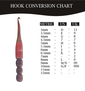 Crochet en bois ergonomique fait à la main pour tricoter crochet en résine époxy - Product Image 3