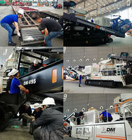 Equipo de Minería, Trituradora de Mandíbulas Móvil 200*300, Máquina Trituradora de Piedra y Roca, Controlada por PLC, Alta Capacidad, Control Remoto