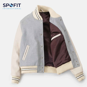 Varsity Baseball Letterman Jacket Lana Manga Premium Calidad Unisex Chaqueta de invierno con bordado Diseño transpirable para hombres - Product Image 2
