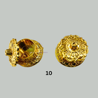 Vieux motif concepteur or Coted petit Kumkum Dibbi beau motif travail Kum Kum boîte pour demoiselle d'honneur Sangeet, Haldi, faveur