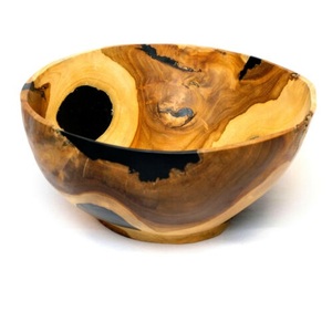 Bol de service pour hôtel et mariage, vente chaude, service de traiteur, service de fruits et de salades en bois de manguier, design luxueux - Product Image 6