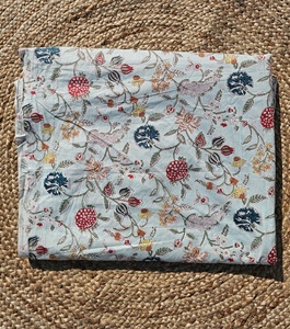 Hand Block Print Floral Wholesale Running <b>Fabric</b> <b>Indian</b> Cloth Textile 100% Cotton Multi-Color Dressmaking Crafts Sewing <b>Fabric</b> - Product Image 2