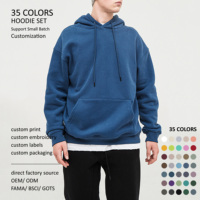 Sweat à capuche Streetlab en molleton épais 345g, coupe oversize, couleur unie, 36 couleurs, streetwear pour homme, pull personnalisé imprimé DTG, unisexe