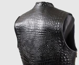 Nuevo Chaleco de Motociclista de Cuero PU de Alta Calidad a Precio de Mayoreo, Chaleco Reversible Impermeable y Transpirable para Hombre - Product Image 2