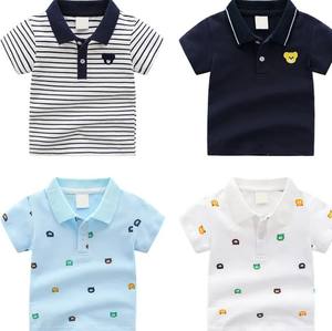 Polo de Alta Calidad para Niños, Cuello Redondo, Mezcla de Poliéster/Algodón, Manga Corta, Diseño Moderno y Elegante, Estilo Casual - Product Image 2