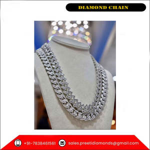 <b>Top</b> Selling Luxury Anniversary Wedding Fashion Jewellery 10K Gold Miami Cuban <b>Chain</b> Diamond <b>Chain</b> - Product Image 5