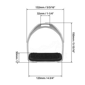 Estribos de caballo de acero inoxidable de la mejor calidad Últimos diseños Accesorios de Equitación en Estribos al por mayor - Product Image 5