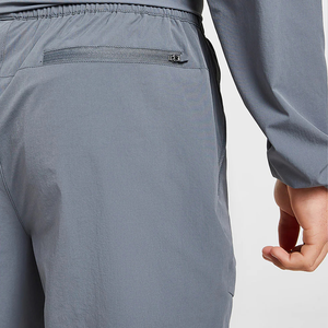 Usine personnalisée 100% polyester couleur unie hommes coupe-vent survêtements pour le sport - Product Image 5