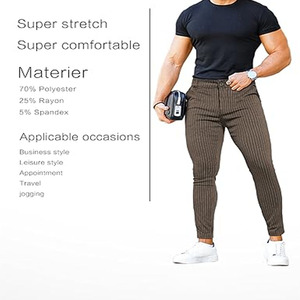 ชุดเดรสแนวสปอร์ตสำหรับผู้ชายกางเกงสำหรับผู้ชายสไตล์ไม่เหมือนใครกางเกงขายาวออกแบบโลโก้ของคุณเองได้ตามต้องการ - Product Image 5