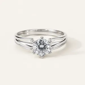 Aurielle Rose Gold Plated Stainless <b>Steel</b> Princess Cut Cluster <b>Ring</b> - Product Image 4
